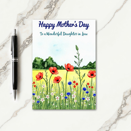 Scarlet Bloom Mothers Card