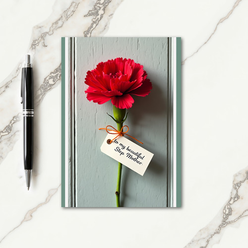 Scarlet Bloom Step Mothers Day Card