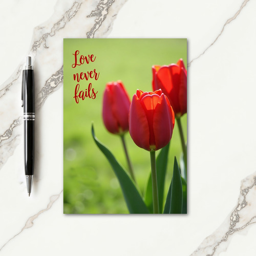 Scarlet Floral Love Mothers Day Card