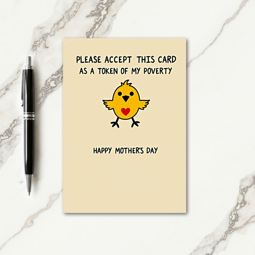 Scarlet Heart Mothers Day Card