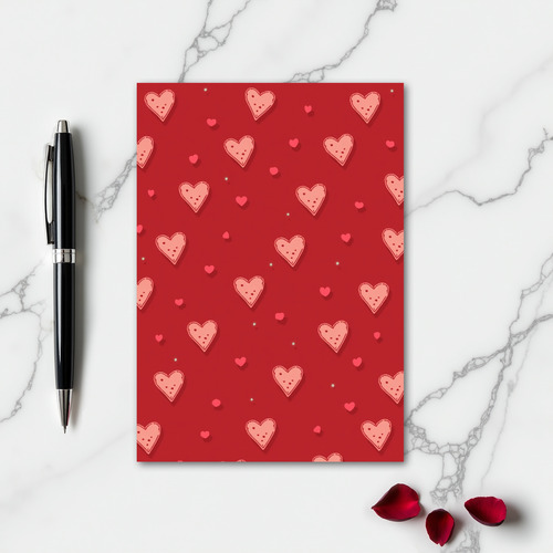 Scarlet Hearts Sweet Love Card