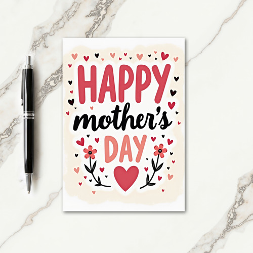 Scarlet Mothers Day Art Card
