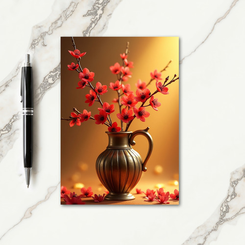 Scarlet Petal Mothers Day Card