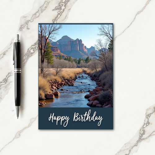 Scenic Birthday River Card