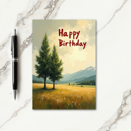 Scenic Birthday Wishes Card