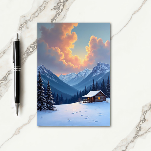 Scenic Fathers Day Cabin Card