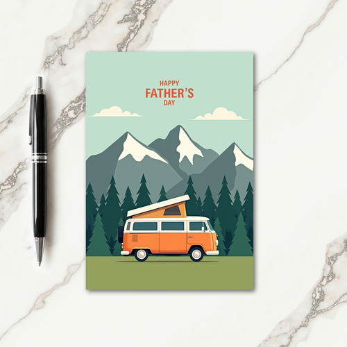 Scenic Fathers Day Camper Card
