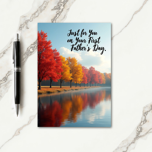 Scenic Fathers Day Lake Card