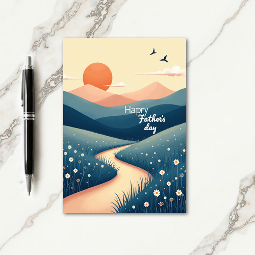 Scenic Fathers Day Meadow Card