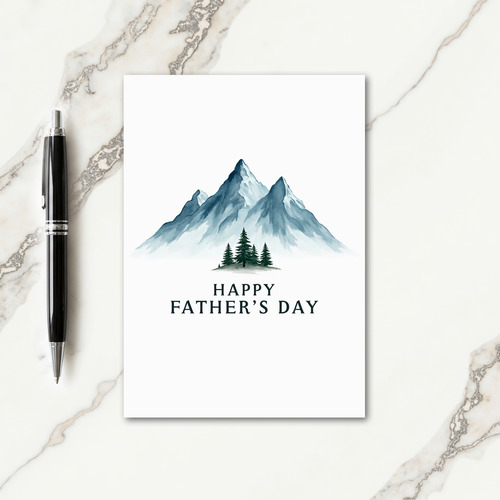 Scenic Fathers Day Peaks Card