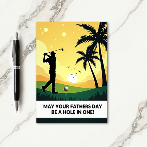 Scenic Fathers Day Swing Card