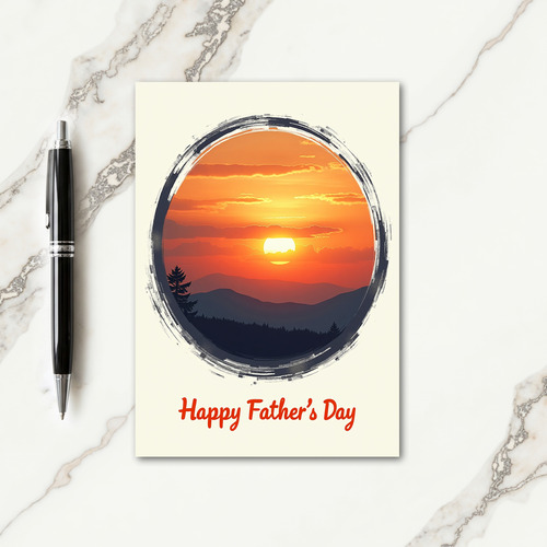 Scenic Fathers Day View Card