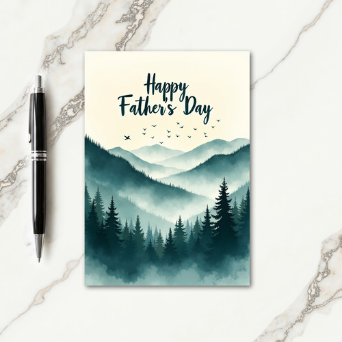 Scenic Fathers Day Vista Card