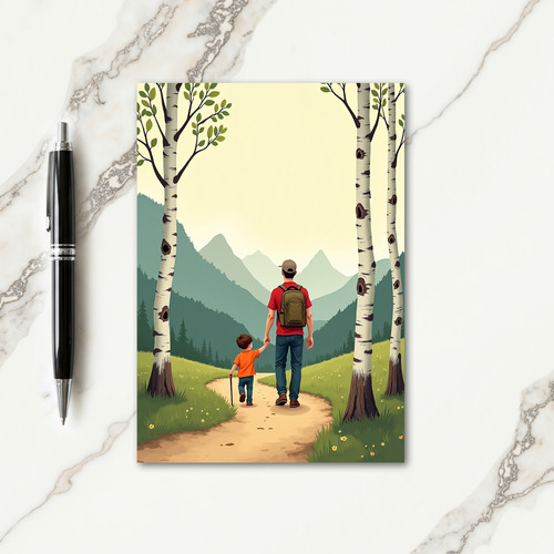 Scenic Fathers Day Walk Card