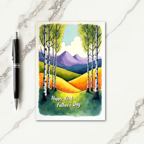 Scenic First Fathers Day Card