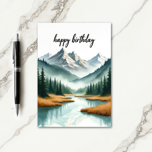Scenic Forest Mist Card