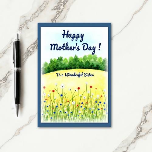 Scenic Mothers Day Sister Card