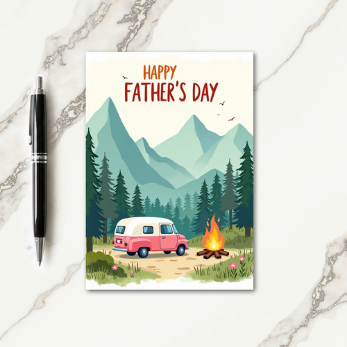 Scenic Mountains Fathers Day Card