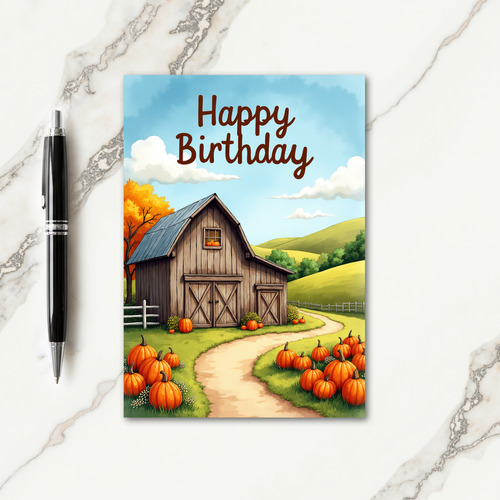 Scenic Path Birthday Card