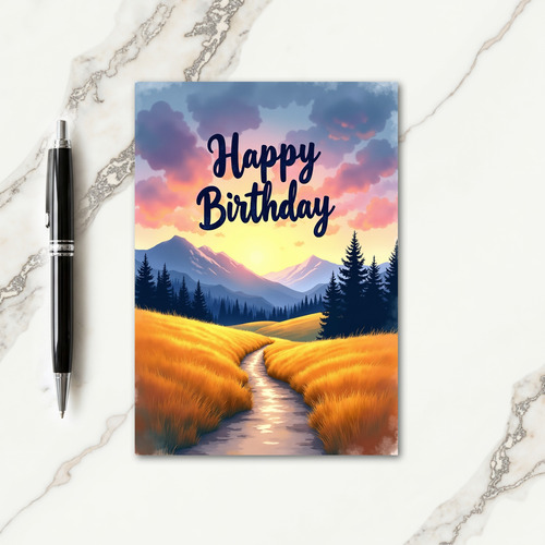 Scenic Route Birthday Card