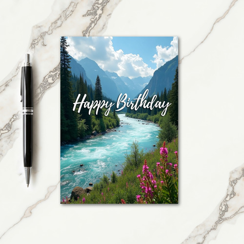 Scenic Turquoise River Card