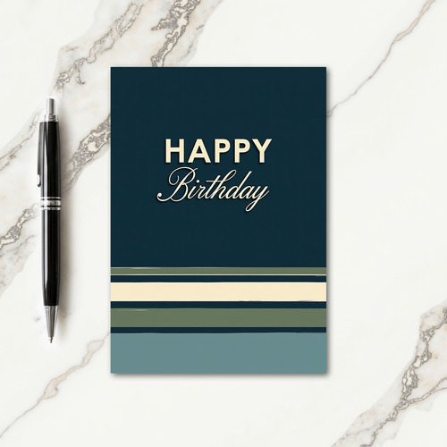 Script Birthday Message Card
