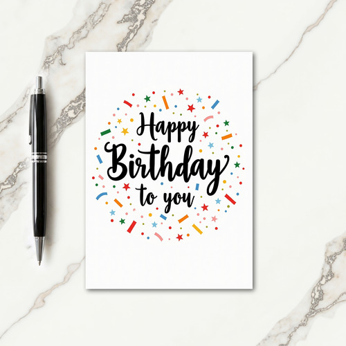 Scripted Birthday Cheer Card