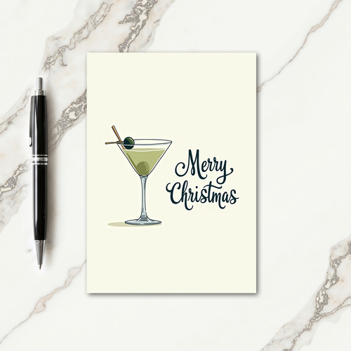 Scripted Cocktail Christmas Card thumbnail
