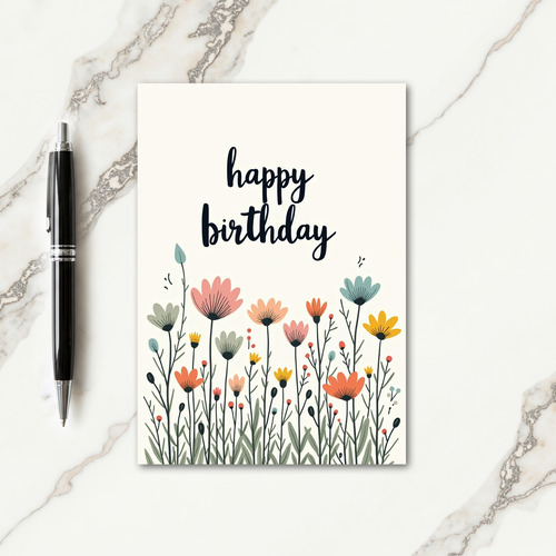 Scripted Garden Celebration Card