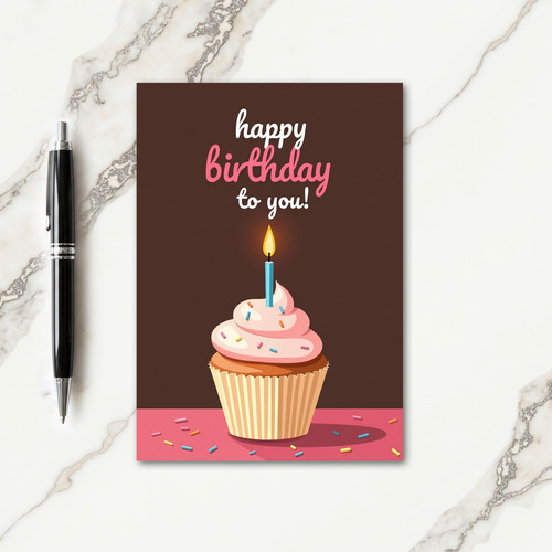 Scripted Greeting Birthday Card