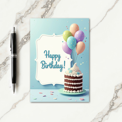 Scripted Message Birthday Card