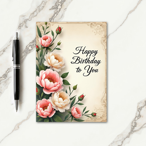 Scripted Wishes Birthday Card