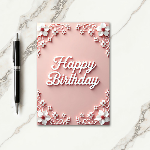 Sculpted Birthday Bloom Card