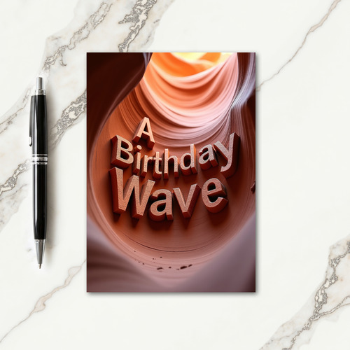 Sculpted Birthday Card