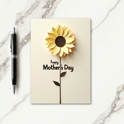 Sculpted Bloom Mothers Day Card