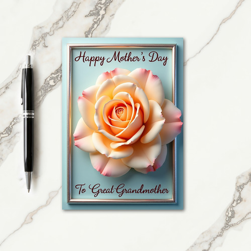 Sculpted Floral Mothers Day Card