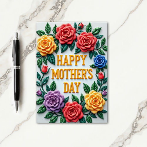 Sculpted Mothers Day Card