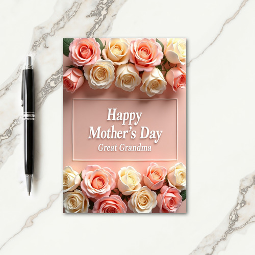 Sculpted Text Mothers Day Card