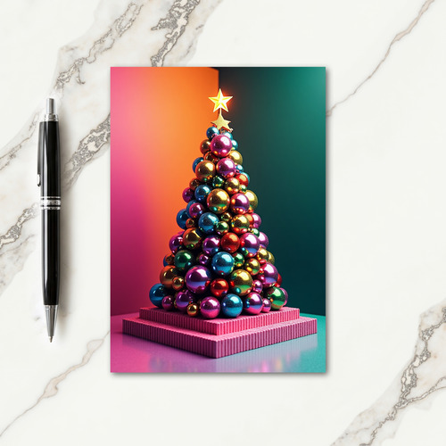 Sculptural Christmas Tree Card