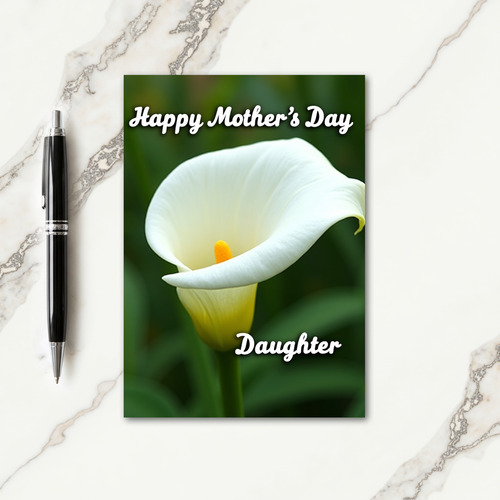 Sculptural Mothers Day Design Card