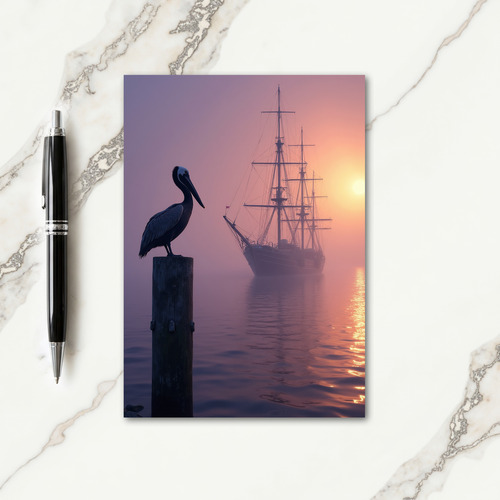 Seabird Fathers Day Scene Card
