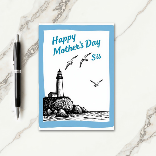 Seabird Mothers Day Sis Card