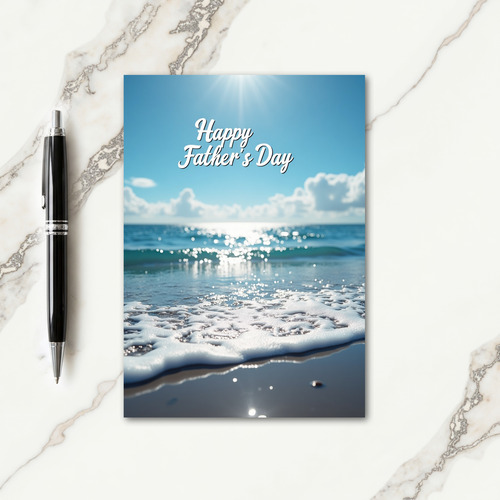 Seascape Fathers Day Card