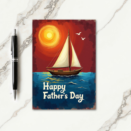 Seascape Fathers Day Greeting Card