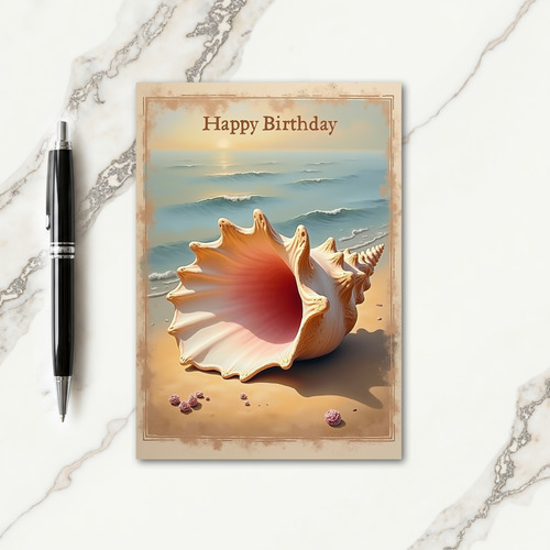 Seashell Birthday Card