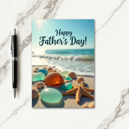 Seashell Sweet Fathers Day Card
