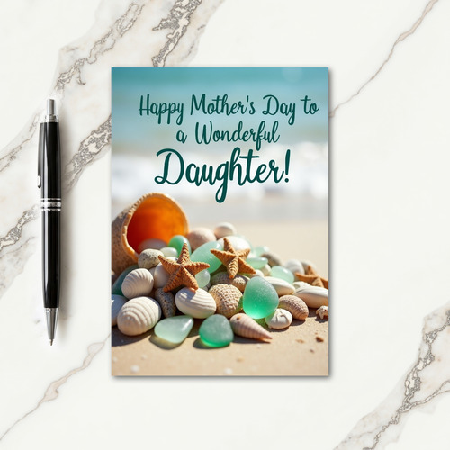 Seashells Mothers Day Card
