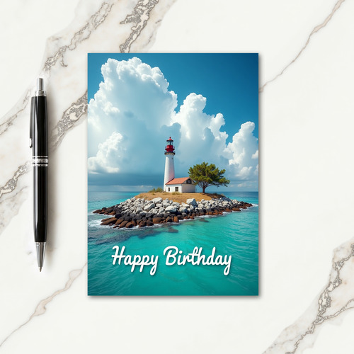 Seaside Birthday Vista Card