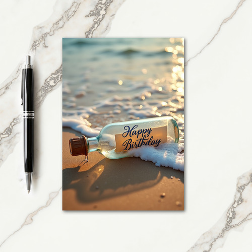 Seaside Birthday Wishes Card