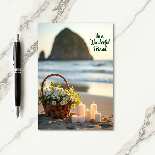 Seaside Daisies Friend Card